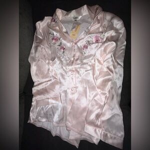 Silk pj top